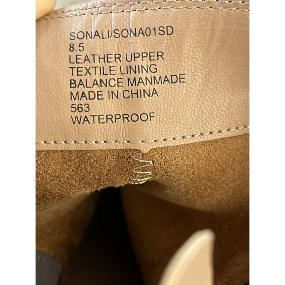 Blondo Sonali Brown Waterproof Ankle Boots Winter Block Heel Sz 8.5 NEW - Picture 8 of 9